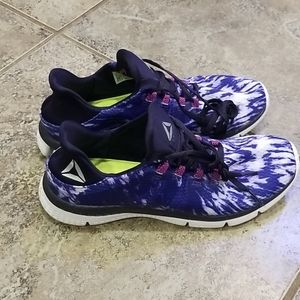 Tie dye Reebok Zprint shoes
